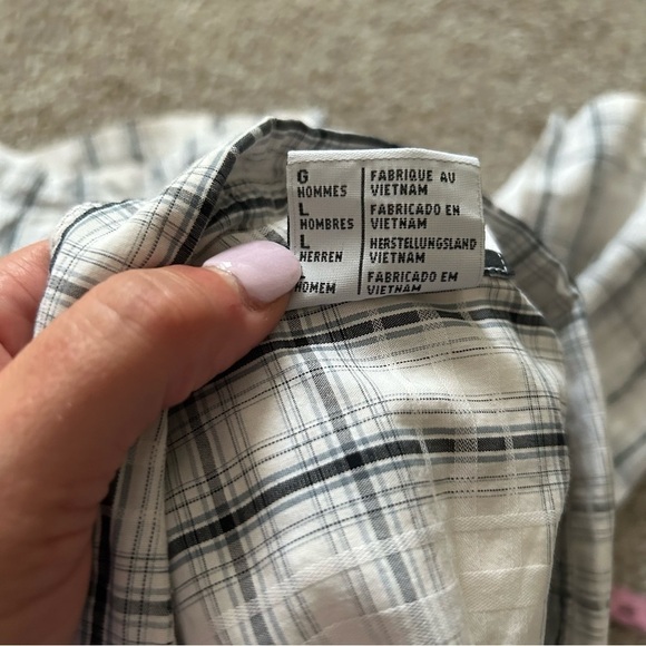 Columbia men’s plaid shirt sleeved button front shirt L - Picture 7 of 8